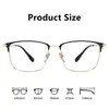 Armazón para Gafas de Hombre Negro Dorado de Lujo Ligero 32807Y Armazón para Gafas de Titanio Puro Ultraligero y Cómodo con Patillas Largas Flexibles Armazón de Titanio