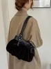 Nova Bolsa de Ombro Plissada Minimalista Estilo Coreano Nicho Outono 2026 para Mulheres, Bolsa de Braço Exquisite Fashion para o Trabalho