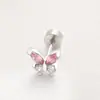Brincos de Aço Titânio 316 Transfronteiriços Série Rosa Borboleta Cereja Brincos Fofos Doces Moda Piercing Joias