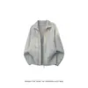Cardigã de Zíper High-End Retrô Suéter com Lapela Masculino Feminino Outono Inverno Nova Marca Tendência Casal Malha Casual Solta