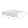 Caja de Almacenamiento Transparente de Escritorio de Acrílico Caja de Plástico Portátil con Dos Asas Caja de Almacenamiento Apilable Linda para Estudiantes