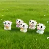 Ornatos de Micro Paisagem com Musgo Desenhos Animados Fofos Vacas Animais Bonecos Jardinagem Decorações de Bonsai Acessórios Ornatos de Resina