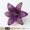 Cabeza de flor de lirio artificial 3D realista, accesorio para el cabello Hanfu, materiales para manualidades DIY, accesorio para fotos de boda, guirnalda de flores, arreglo floral