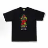 Suministro Mayorista Transfronterizo de Marca de Moda, Dropshipping de Comercio Exterior, Camiseta de Manga Corta Pesada Bape Cabeza de Mono Tiburón 230g 30