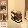Puerta de Entrada de Casa de Alquiler Zapatero Estilo Estrecho Ahorrador de Espacio Hogar Multicapa Simple Estante Organizador de Almacenamiento de Zapatos