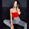 Amazon Wish Nuevo Estilo de Comercio Exterior Top Tubo 2026 Europeo y Americano Verano Sexy Club Nocturno Top Tubo en Stock