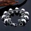 Pulsera Punk Rock Retro Personalizada Europea y Americana con Forma de Calavera para Hombres Adecuada para Hombres Modernos