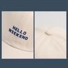 Gorra de Béisbol con Pico Bordado de Pato para Hombres y Mujeres, Suave para Primavera y Verano Estilo Hong Kong, Gorra de Sol que Realza el Rostro, Estilo Blanco Ins