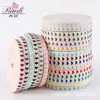Cinta Jacquard de Corazón de 1.6 cm para Cajas de Regalo Hechas a Mano DIY, Ropa, Accesorios para el Cabello, Embalaje de Zapatos y Sombreros, Decoración de Cajas para Pasteles