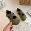 Sapatos Infantis 2026 Outono Novo Estilo Meninas Estilo Britânico Sapatos Baixos de Princesa Modernos Versáteis Estudante Sapatos Casuais