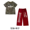 Roupa de Performance de Street Dance Infantil Hip-Hop Legal para Meninos Conjunto Solto de Verão Roupa de Performance de Dança Hiphop para Crianças