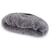 Gorro de punto liso para otoño e invierno para hombres y mujeres, gorro de lana grueso y cálido, gorro versátil con borde enrollado, gorro de punto para exteriores