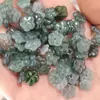Jade jade azul flor de agua jade cuentas sueltas verde aceitoso claro flor de cinco pétalos pulsera collar joyería soporte de flores accesorios cuentas hechas a mano