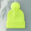 Moda Otoño e Invierno Cálido Gorro de Lana con Bola de Pelo y Logo Personalizable Gorro Engrosado y Ensanchado Resistente al Viento que Muestra la Cara Pequeño Gorro de Lana