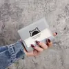 Nueva Cartera Pequeña de Gato para Mujer Corta Versión Coreana Linda Pequeña Fresca Estudiante Damas Color de Contraste 70% de descuento Cartera Apilable Mayoreo