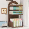 Prateleira de armazenamento para classificação de assuntos, organizador de mesa, estante de livros, organizador de arquivos, suporte para livros, estante de livros de canto para desktop