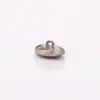 Botão de metal para costura à mão com furos na borda, formato oval 79041 79042
