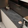 Gabinete de Entrada Mármore Impermeável Couro Tapete de Mesa Luxo Leve Alto Padrão Armário de Vinho Armário de Sapatos Armário de TV Tapete de Proteção para Bancada