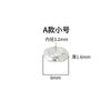 Cuentas espaciadoras de plata lisa de 6 mm, hechas a mano en plata de ley S925, con cuentas trenzadas, anillo cerrado, accesorios para anillos de plata.