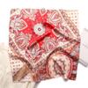 Bufanda de Anacardo Bufanda Étnica Bufanda Cuadrada Estampada de Satén Coreano Bufanda de 50cm Bufanda Decorativa para Perro Mascota Pañuelo Pequeño