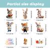 Pegatinas de Animales de Pascua al por Mayor Dibujos Animados Transfronterizos Conejo 3D Pegatinas Estáticas para Ventanas, Baños, Fiestas Navideñas, Pegatinas para Ventanas