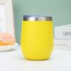 Vaso de cáscara de huevo de acero inoxidable 304 de doble capa al vacío de 12 oz, taza para huevo, taza para coche, copa para vino tinto, copa para cerveza, aislamiento en frío, taza para café