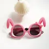 Nuevas gafas de sol de conejito súper lindas para niñas estilo western dibujos animados gafas de sol para niños gafas de sol lindas para fotos de bebé