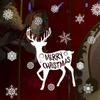 Decoração da janela de Natal Adesivos de vidro Natal floco de neve adesivos de alce adesivos de janela autoadesivos SK-J-6040