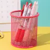 Porta-Canetas Criativo com Design Vazado, Recipiente de Armazenamento para Mesa, Papelaria Simples para Estudante, Porta-Canetas Multifuncional, Porta-Canetas Colorido com Pintura Spray para Escritório