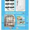 Perchero de pie explosivo transfronterizo simple de gran capacidad multifuncional para almacenamiento, dormitorio, hogar, habitación, almacenamiento en el suelo, colgador de ropa