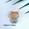Accesorios de Resina DIY de Dibujos Animados Familia de Animales de Cristal Pegamento Cremoso Pasador para el Cabello Funda para Teléfono Móvil Hebilla de Zapato Llavero