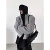 2026 Novo Design Americano High Street Jaqueta com Capuz Tendência Retrô Versátil Casual Solta para Homens