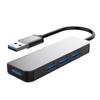 Hub USB 3.0 Transfronteiriço Hub para Laptop, Hub Divisor de 4 Portas, Hub de Expansão USB em Liga de Alumínio