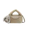 Versión Coreana Bolso Pequeño Cuadrado de Lana de Cordero de Nicho para Mujer Otoño 2025 Nuevo Bolso Cruzado de Hombro Único Casual de Gama Alta
