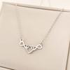 Collar No Se Desvanece Collar de Amor de Verano para Mujer Diseño Nicho Collar de Acero de Titanio para Mujer Versátil de Alta Gama No Se Desvanece