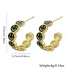 Amazon moda transfronteriza popular pendientes de gota de aceite cara sonriente creativa pendientes de temperamento simples y lindos para mujer distribución al por mayor