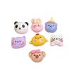 Adorno para la cabeza de panda conejo pollo gato animal pequeño de alta calidad para combinar con todo, colgante, pulsera, mini cabaña, accesorios de resina