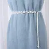 Cadena de Cintura de Perlas Multicapa Estilo Coreano 2024 Accesorio Decorativo para Mujer para Vestidos, Cinturón Elástico con Acabado de Lujo, Cadena Corporal para la Cintura
