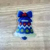 Venda Quente de Natal Transfronteiriça Sino de Crochê Acrílico 2D Pingente de Decoração de Carro Presente de Feriado Enfeite de Árvore de Natal