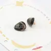 Botões de Cogumelo de Resina Torcida 16x11mm Botões Irregulares de Metal de Pé Alto Costurados à Mão para Cardigãs e Tricô