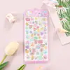 Pegatinas Divertidas Flotantes 3D de Dibujos Animados Pegatinas Decorativas de Diamantes de Cristal para Niños Pegatinas 3D Pegatinas de Resina para Diarios de Niñas Lindas