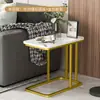 Mesa lateral de sofá, mini mesa de centro, armário lateral moderno para sala de estar, armário lateral, mesa pequena para armazenamento de varanda, mesa quadrada de canto de luxo leve
