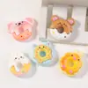 Dibujos Animados de Animales Donut Accesorios de Resina DIY Joyería Galleta Gatito Pegamento de Crema Pasador Hecho a Mano Funda para Teléfono Móvil