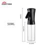 Spot atacado 50ML80ML frasco spray plástico transparente portátil perfume cosméticos engarrafado álcool pequeno regador
