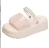 Zapatillas de Verano de Nuevo Estilo, Gruesas, Abiertas, sin Cordones, con Diseño Inspirado en Chanel, Zapatillas de Malla con Suelas Antideslizantes