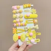 Grampos de Cabelo de Tecido Outono e Inverno Presilhas de Laço de Bebê Grampos de Cabelo Versáteis Totalmente de Tecido Presilhas Laterais de Bebê Acessórios de Cabelo para Meninas