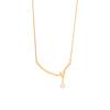 [Ice Meng] Collar doble geométrico irregular de acero inoxidable con cadena de clavícula, joyería transfronteriza para N1429