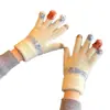 Guantes de felpa bonitos para mujer, de invierno, gruesos, cálidos, con pantalla táctil, de punto, de lana, para ciclismo, resistentes al frío, para estudiantes.