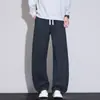 Pantalones Rectos de Lyocell Tencel para Hombre Otoño 2026, Versátiles, Modernos, Estilo Americano, Corte Holgado con Efecto de Caída, Casual