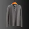 Camisa de outono com gola alta masculina para meia-idade e idosos, gola meio alta, camisa base, roupa íntima, camiseta espessa, top de camisa quente para outono, atacado
